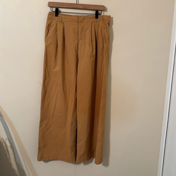 Anthropologie Pants - Anthropologie Honey Wide  Leg Cotton Blend Trousers